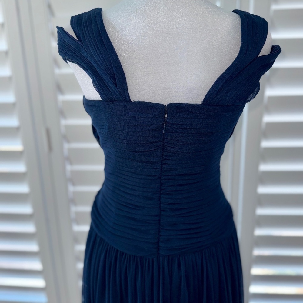 JS Collections Navy Blue Gown Formal MOB MOG Size 6 - Picture 12 of 17